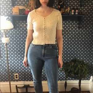 Vintage short sleeve sweater